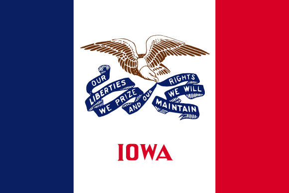 Iowa zászlaja