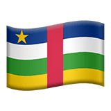 Közép-afrikai Köztársaság Apple Emoji