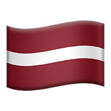 Lettország Apple Emoji