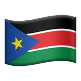 Dél-Szudán Apple Emoji