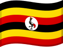 Uganda zászlaja