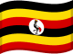 Uganda zászlaja