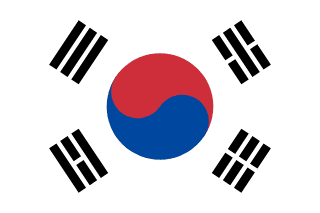 Dél-Korea zászlaja