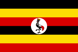 Uganda zászlaja