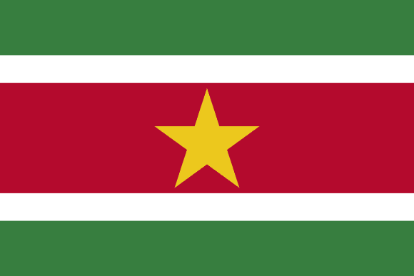 Suriname zászlaja